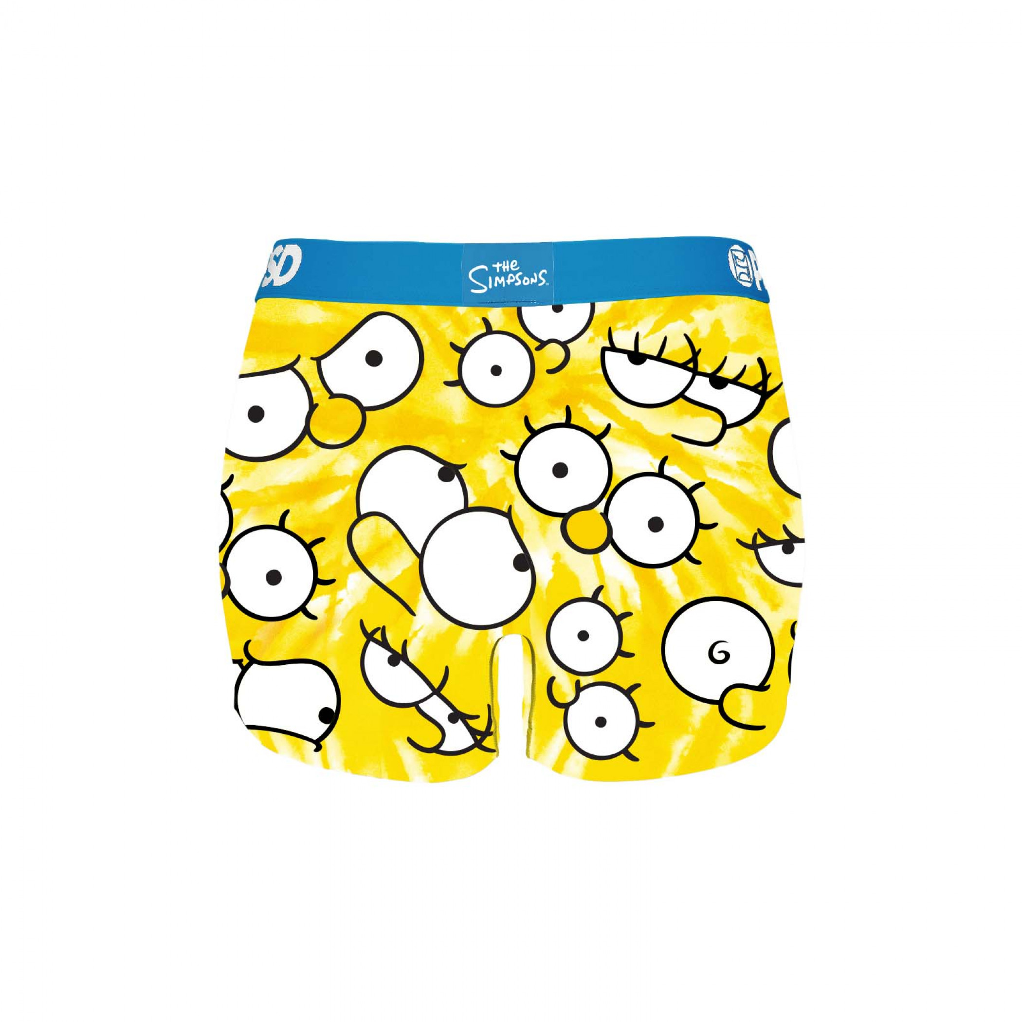 Simpsons Eyes All Over PSD Boy Shorts Underwear